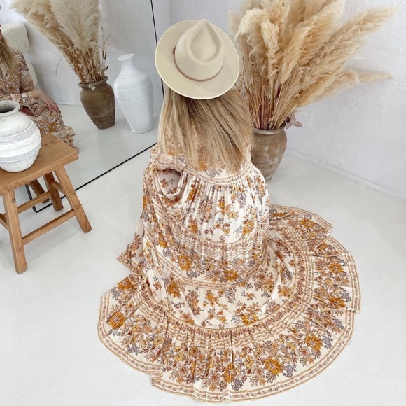 Spell Meadowland Gown in Cream - Picture 10 of 16